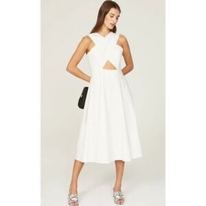 Rosetta Getty x RTR White Crisscross Dress Size 8